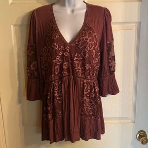 POL Mauve Tunic Top